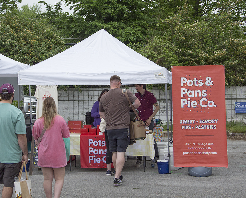 Pots and Pans Pie Co tent